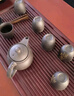 正揚(yáng)紫砂壺茶具套裝家用整套高檔功夫泡茶器陶瓷茶杯商務(wù)辦公禮品茶盤 紫砂龍壺荷韻8杯整套+長(zhǎng)胡琴黑 曬單實(shí)拍圖