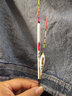 達摩孔雀羽浮漂冰釣冬釣浮漂淺水草洞漂鯽魚(yú)漁漂小短漂605 605（放大二目尾） 1號 曬單實(shí)拍圖