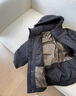 鴨鴨羽絨服男士裝冬季防寒保暖連帽外套短款加厚情侶青少年面包服衣服 灰色 175/L 曬單實(shí)拍圖