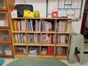 蔓斯菲尔（MSFE）儿童书架置物架书架落地储物格子柜客厅实木色书本收纳矮书柜书架 【12格】120x93cm-原木纹色 实拍图