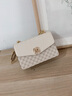 愛(ài)情海包包女包小方包斜挎包單肩鏈條手機包生日禮物高級感送女友老婆 【米白色】品牌百搭小眾實(shí)用 休閑小包輕便簡(jiǎn)約時(shí)尚高檔潮流ck風(fēng) 曬單實(shí)拍圖