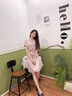 妍莉芬連衣裙女裝新款2024年夏季新品韓版休閑氣質(zhì)法式職業(yè)短袖裙子夏天 圖片色 S 曬單實(shí)拍圖