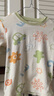 Classic Teddy兒童睡衣套裝男女童內(nèi)衣家居服中小童裝秋衣秋褲兩件套 草莓小花乖乖熊糖果綠 120 曬單實(shí)拍圖