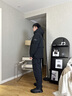 NEPA耐葩24秋冬新品戶外男士休閑褲柔軟保暖舒適工裝褲7K71605 黑色C01 175/90A（090） 曬單實(shí)拍圖