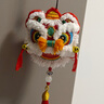 CTRLEND醒獅香囊鑰匙扣刺繡平安符diy材料包香包車(chē)掛件節(jié)慶送男女友禮物 紅色獅子【鑰匙扣】 曬單實(shí)拍圖