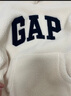 GAP男女裝刺繡字母logo仿羊羔絨連帽衛衣套頭衫609050 米色 L (175/96A) 亞洲尺碼 曬單實(shí)拍圖