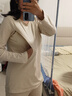 媽媽果（org.mama）月子服春秋純棉孕婦哺乳期睡衣家居服產(chǎn)后產(chǎn)婦喂奶秋衣褲套裝薄款 彩棉套頭款 M碼 曬單實拍圖