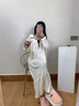 俞兆林睡裙女春秋季新款棉質(zhì)長(zhǎng)袖公主風(fēng)大碼連衣裙睡衣家居服夏天可外穿 4000白色 M （建議70-95斤） 曬單實(shí)拍圖