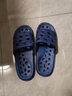 卡普旗居家浴室沖涼防滑漏水拖鞋洗澡拖鞋男女室內鏤空速干大碼酒店拖鞋 A66藍色 46-47 曬單實(shí)拍圖