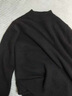 羅蒙（ROMON）高端100%羊毛衫男士秋冬圓領(lǐng)加厚純色毛衣寬松商務(wù)休閑針織衫 原絨紫 XL 曬單實拍圖