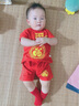 歐遙寶寶一周歲抓周衣服男童中國風(fēng)兒童百天生日紅色周歲禮服唐裝套裝紅色福字80 (建議10-16個(gè)月) 曬單實(shí)拍圖