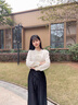 熒蒂新中式國風(fēng)刺繡旗袍襯衫女2025春秋新款復(fù)古襯衣馬面裙搭配的上衣 杏色 L 曬單實拍圖