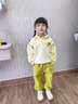 G.DUCK KIDS小黃鴨童裝女童套裝春秋季純棉兒童衣服女小童寶寶草莓翻領(lǐng)兩件套 綠色 80碼建議75-85cm9-12月cm 曬單實拍圖
