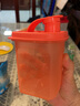 特百惠（Tupperware） 迷你纖巧壺 350ML彩色酵素果醋壺塑料水壺帶刻度咖啡杯 350ml纖巧壺單個(gè)粉色 曬單實(shí)拍圖