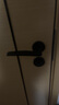 名門(mén)（MingMen） 門(mén)鎖室內臥室靜音門(mén)鎖現代簡(jiǎn)約黑房門(mén)實(shí)木門(mén)鎖家用美式鎖具靜夢(mèng) 【四重靜音】啞黑 左開(kāi) 曬單實(shí)拍圖