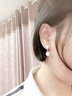 沐嫣貝珠耳環(huán)女2024新款韓國潮氣質(zhì)網(wǎng)紅禮物女神耳墜耳夾貝珠耳飾 色耳環(huán) 曬單實(shí)拍圖