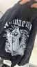 趣米樂(lè ) 重磅美式復古衛衣男春秋季新款潮流高街休閑水洗做舊圓領(lǐng)外套男學(xué)生雅痞嘻哈慵懶風(fēng)上衣服飾國潮男裝 灰色 XL【建議120-140斤】 曬單實(shí)拍圖