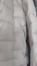 JNBY/江南布衣秋新品羽絨服女短款簡約輕薄立領(lǐng)修身設(shè)計感5O9C14610 126/灰白 S 曬單實(shí)拍圖