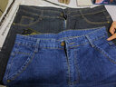 摩舟 MOZHOU'S【2條裝】春夏牛仔褲男士長(cháng)褲休閑商務(wù)彈力修身青年男褲直筒寬松 【不加絨】021藍色+009黑色  2條裝 31 （2尺4適合125-135斤） 曬單實(shí)拍圖