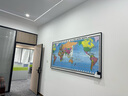 可標識磁吸 世界地圖掛畫(huà) 世界海運交通圖 地理地形圖掛圖 辦公室家用   高端大氣上檔次 超大尺寸帶框高清 世界海運交通圖 100*200CM【磁吸款】 曬單實(shí)拍圖