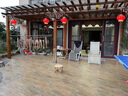 芃紅別墅大門(mén)燈籠全銅吊燈戶(hù)外玻璃喬遷新年中國(guó)風(fēng)福字陽(yáng)臺(tái)紅燈籠掛飾 福字全銅燈籠/30cm/三色光 曬單實(shí)拍圖