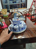 陶沁泉陶瓷茶壺茶具涼水壺家用提梁壺泡景德鎮大容量老式冷水壺套裝 富貴蓮花套裝 曬單實(shí)拍圖