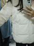 安踏奧特萊斯速暖羽絨服四防保暖鴨絨外套女秋冬季寬松休閑棉服面包服 曬單實(shí)拍圖