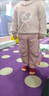 G.DUCKKIDS小黃鴨童裝女童棉褲冬季兒童棉褲女孩加絨褲子中小童寶寶保暖長(cháng)褲 粉色 90 尺碼1~2歲【 80-90cm】 曬單實(shí)拍圖