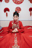 枝己秀禾服2025新款新中式新娘嫁衣國風結婚禮服婚服喜服敬酒服龍鳳褂 MF014 L 曬單實拍圖