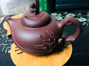 【一砂一礫】宜興紫砂壺全手工茶壺茶具 原礦紫泥 400cc 福猴壽桃 曬單實(shí)拍圖