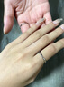 HR赫蓮娜莫比烏斯情侶戒指求婚結(jié)婚對(duì)戒情人節(jié)生日禮物送女友老婆 簡(jiǎn)約版 曬單實(shí)拍圖