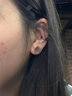 古西GUXI【侵蝕】暗黑風(fēng)復古925銀耳釘男生小眾設計個(gè)性情侶耳飾朋克 蜘蛛網(wǎng)款（單只） 曬單實(shí)拍圖