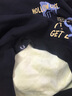 真維斯（JEANSWEST）加絨連帽衛(wèi)衣保暖加厚秋冬新款卡通動漫印花青少年百搭休閑風(fēng)帽衫 黑色（大字母半熊） M(推薦100-110斤) 曬單實拍圖