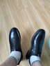 戈耐休閑皮鞋男士真皮透氣商務(wù)內增高鞋男開(kāi)車(chē)廚師軟底懶人一腳蹬鞋子 黑色 真皮 套腳 四季款 41 碼 (255mm) 曬單實(shí)拍圖