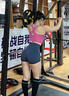SPLAN喚醒計(jì)劃交叉美背運(yùn)動(dòng)文胸瑜伽服跑步速干防震健身文胸背心一體式 落珊玫 M 曬單實(shí)拍圖
