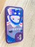 屹川 適用蘋果11/Pro/max手機殼 iPhone11鏡頭全包硅膠防摔卡通可愛皮紋軟殼圍巾兔女款 蘋果11【暗紫色】紫星兔-贈膜 曬單實拍圖