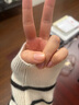 帕羅（PALUOPO）100%純山羊絨衫女裝圓領(lǐng)厚款秋冬新款保暖撞色條紋提花針織毛衣 米白 XL 110 曬單實(shí)拍圖