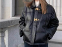 VEGA CHANG2025年冬新款啞光皮美拉德羽絨服女冬小個(gè)子外套ins 黑色 S 曬單實(shí)拍圖
