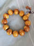曇蓮 老料對眼鬼臉黃金柚木手串情侶款文玩佛珠念珠送禮手串 20mm*12顆 曬單實(shí)拍圖