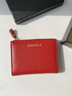 歌若拉女士錢(qián)包2025新款高檔超薄簡(jiǎn)約零錢(qián)包卡包一體短款拉鏈真皮小錢(qián)夾 酒紅色（頭層牛防盜刷） 曬單實(shí)拍圖