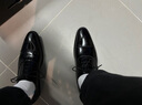 TOP GLORIAbilide皮鞋男三接頭正裝皮鞋亮面牛津鞋尖頭漆皮商務(wù)正裝鞋子男鞋 黑 38 曬單實拍圖