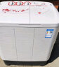 小天鹅（LittleSwan）双桶双缸洗衣机半自动  8公斤家电 喷淋漂洗强力去污 以旧换新 操作简便 租房家用 TP80VDS08 实拍图