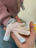 富瑞卡（FairyCare）戒吃手手套防吃手神器寶寶吸大拇指套兒童防啃手小孩咬指甲矯正器 【五指】柔粉-普裝CG25 L碼:31-35斤/3歲 曬單實(shí)拍圖