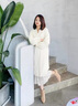 NINE WEST/玖熙美國品牌踝靴女春夏新款時尚百搭絨面尖頭細(xì)跟時裝靴短靴女 杏色 35 (225mm) 曬單實拍圖