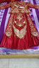 紅妝飾佳 秀禾服新娘2025新款中式婚紗禮服古裝嫁衣結(jié)婚龍鳳褂女 亮片珠繡款 XL 曬單實(shí)拍圖