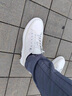 優(yōu)步鳥(niǎo)真皮小白鞋男厚底增高2025新款經(jīng)典板鞋男鞋輕便舒適透氣休閑鞋 白色 （頭層牛皮） 39 曬單實(shí)拍圖