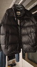 哈吉斯（HAZZYS）男裝羽絨服鵝絨面包服ASFZU0BDF45 黑色BK 175/96A48 曬單實(shí)拍圖