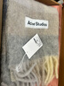 Acne Studios【新年禮物】男女同款 格紋流蘇彩虹Vally圍巾羊毛披肩CA0084 香草色/米色/淡紫色 均碼 曬單實(shí)拍圖