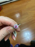 詩筠（SHIJUN）輕奢粉鉆求婚戒指訂婚寶石女圓形微鑲925銀鍍鉑金戒1克拉仿真禮物 50分】粉鉆戒指【留言備注尺寸】 曬單實拍圖