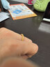 菜百首飾 黃金戒指 足金素面噴砂素圈戒指 啞光戒指尾戒（大版）  計價 HJ 黃金戒指 約3.54g 14號 曬單實拍圖